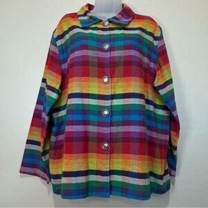 Rainbow Chore Jacket Shacket CXT Classics Vintage Plaid 1XW